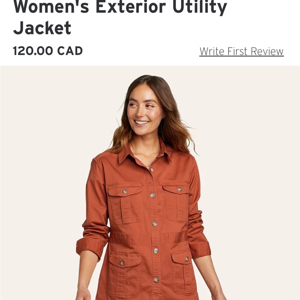 Eddie Bauer Women's Terracotta Utility Jacket